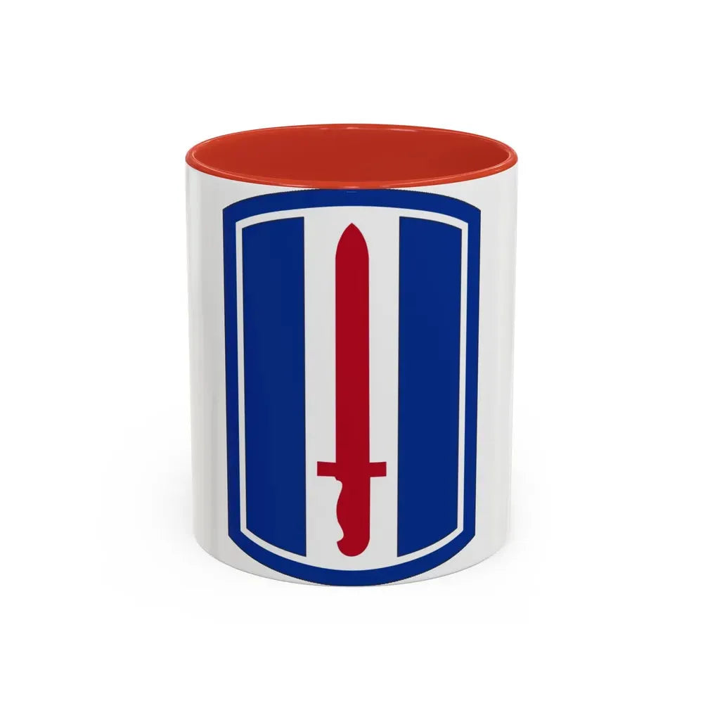 193D INFANTRY BRIGADE (U.S. Army) Accent Coffee Mug 11oz Red - Go Mug Yourself