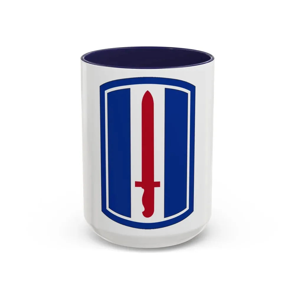193D INFANTRY BRIGADE (U.S. Army) Accent Coffee Mug 15oz Navy - Go Mug Yourself