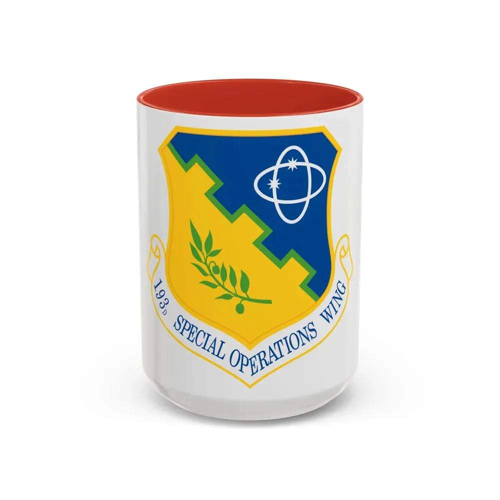 193rd Special Operations Wing (U.S. Air Force) Accent Coffee Mug 15oz Red - Go Mug Yourself