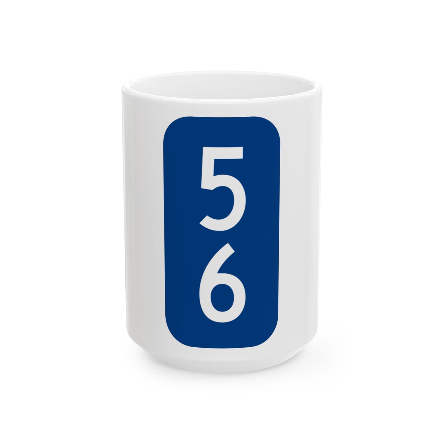 Warren County 56 NY tab (New York) (Road Sign) White Coffee Mug