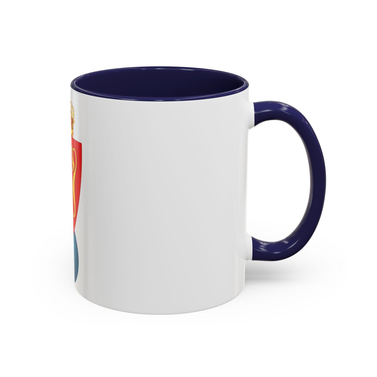Coat of arms of the Geographical Survey of Norway - Accent Coffee Mug