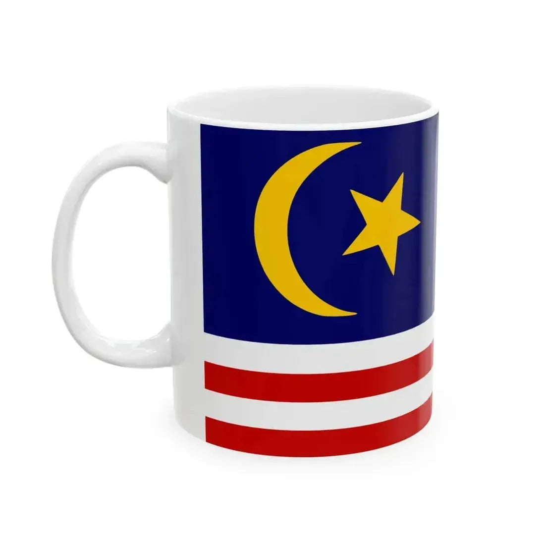 1949 Malaya Flag Proposal 3 (Malaysia) White Coffee Mug - Go Mug Yourself