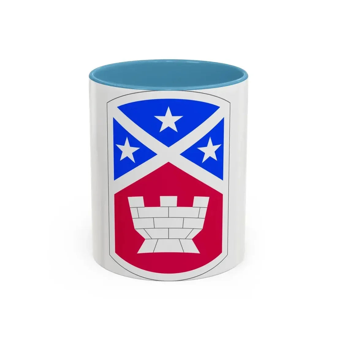 194th Engineer Brigade (U.S. Army) Accent Coffee Mug 11oz Light Blue - Go Mug Yourself
