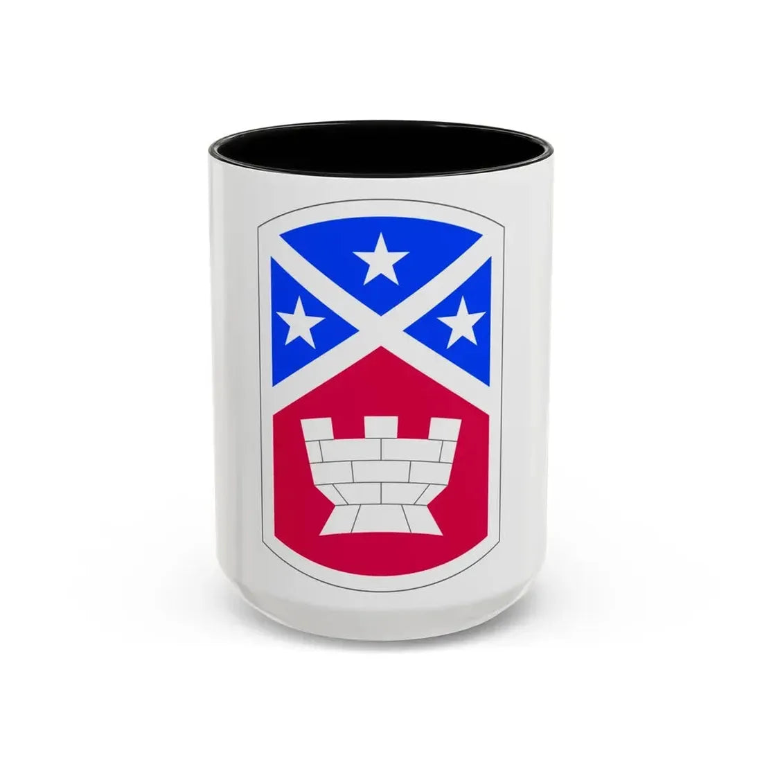 194th Engineer Brigade (U.S. Army) Accent Coffee Mug 15oz Black - Go Mug Yourself