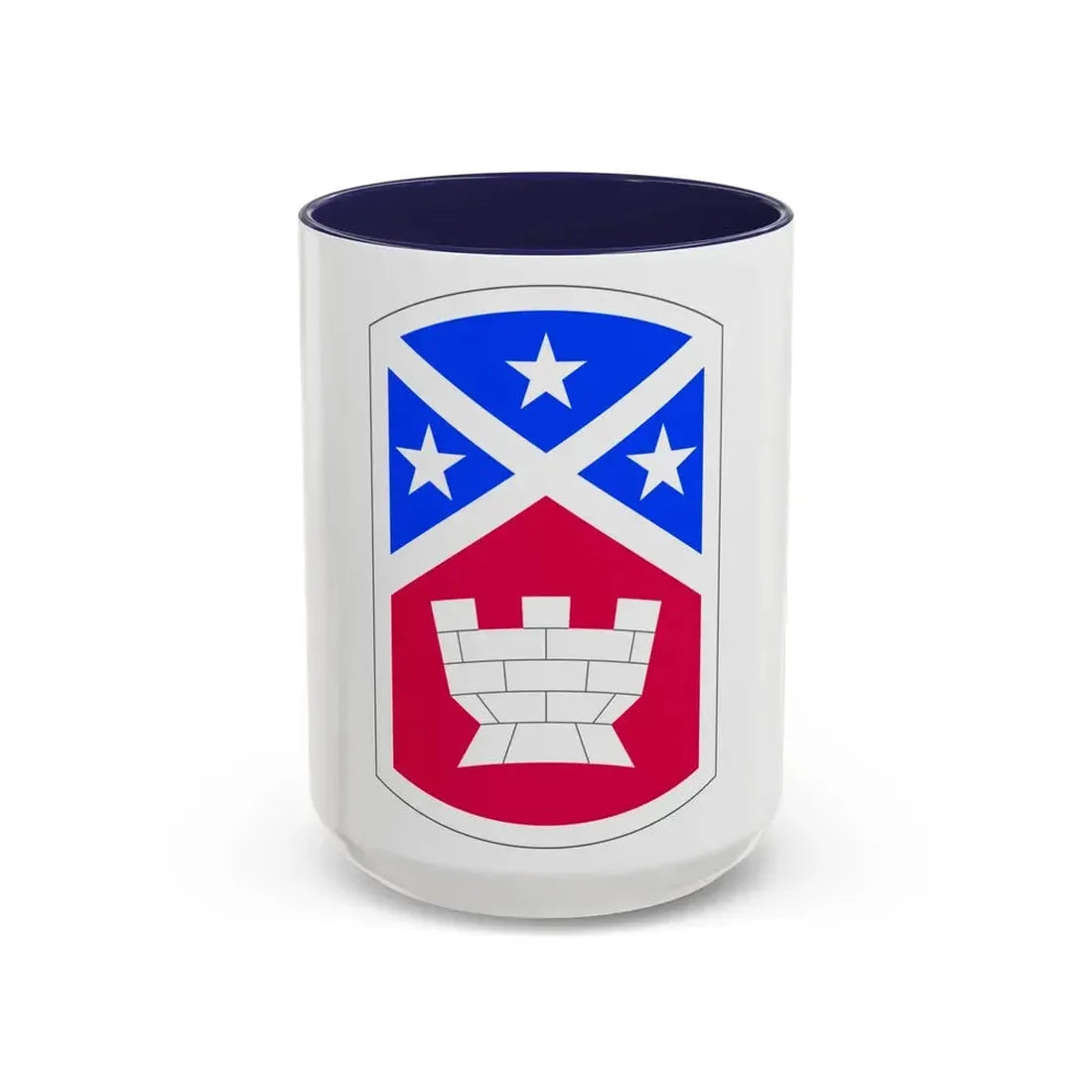 194th Engineer Brigade (U.S. Army) Accent Coffee Mug 15oz Navy - Go Mug Yourself