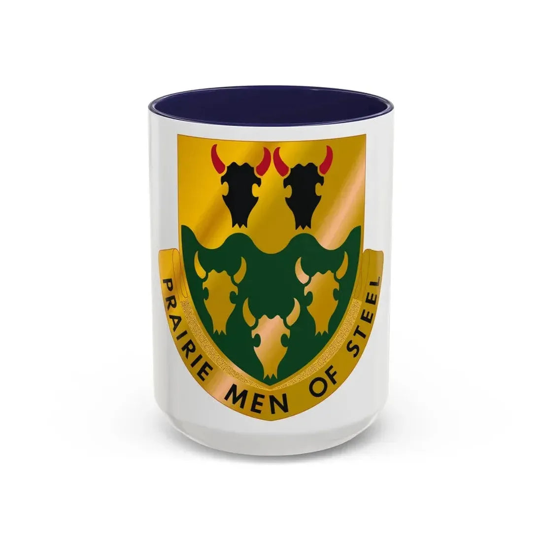 195 Armor Regiment (U.S. Army) Accent Coffee Mug 15oz Navy - Go Mug Yourself