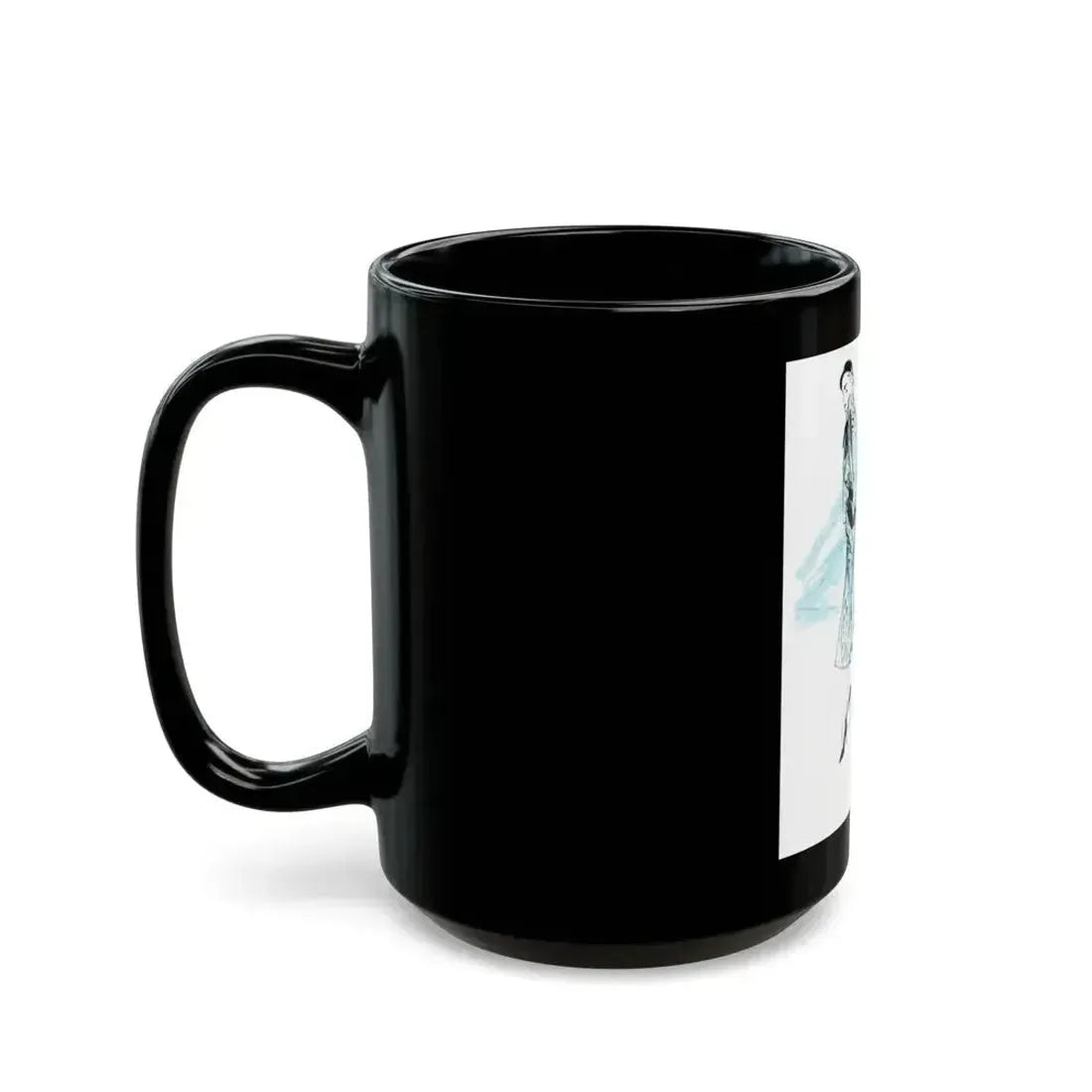 1950 fashion illustration from Woman's Journal - Black Coffee Mug - Go Mug Yourself
