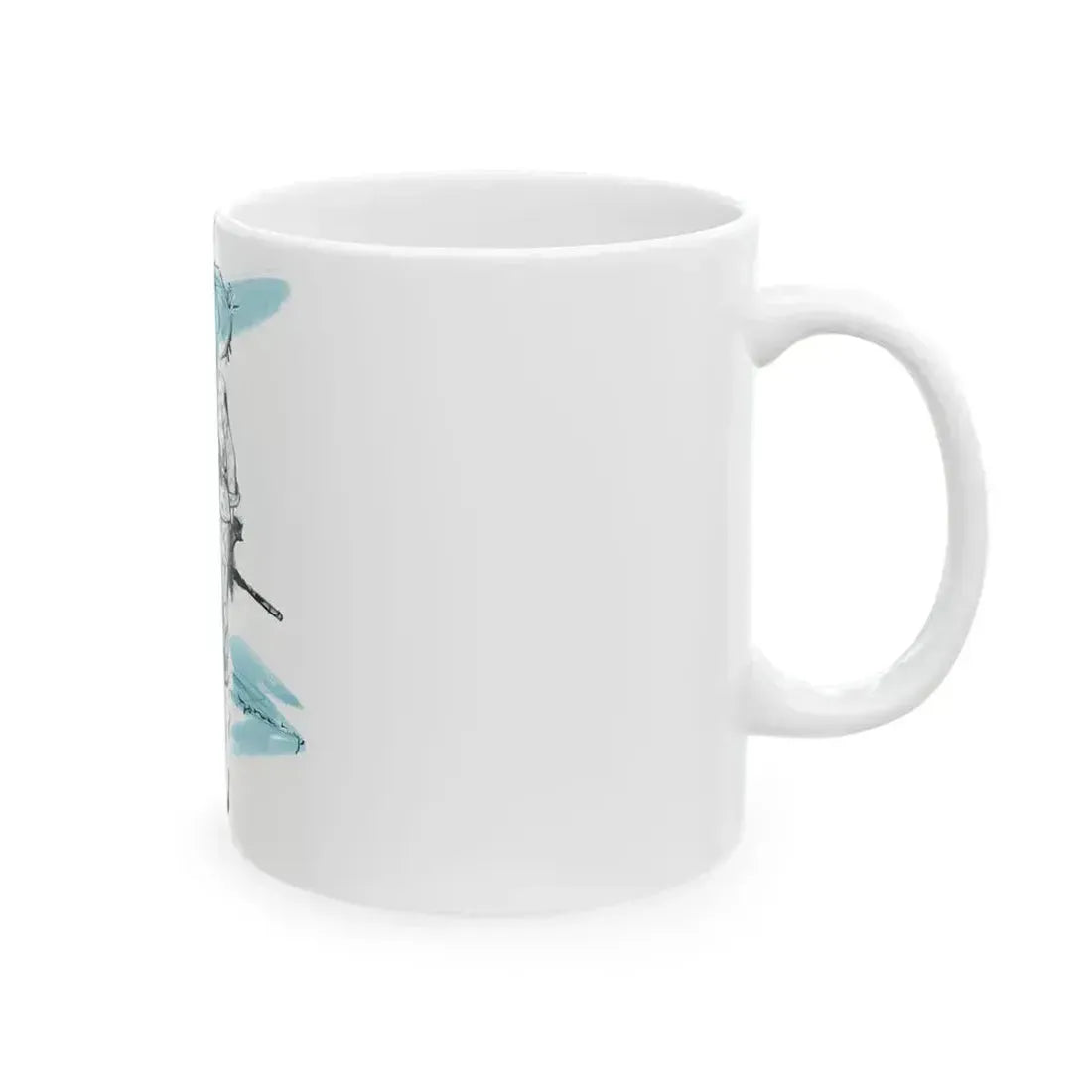 1950 fashion illustration from Woman's Journal - White Coffee Mug - Go Mug Yourself