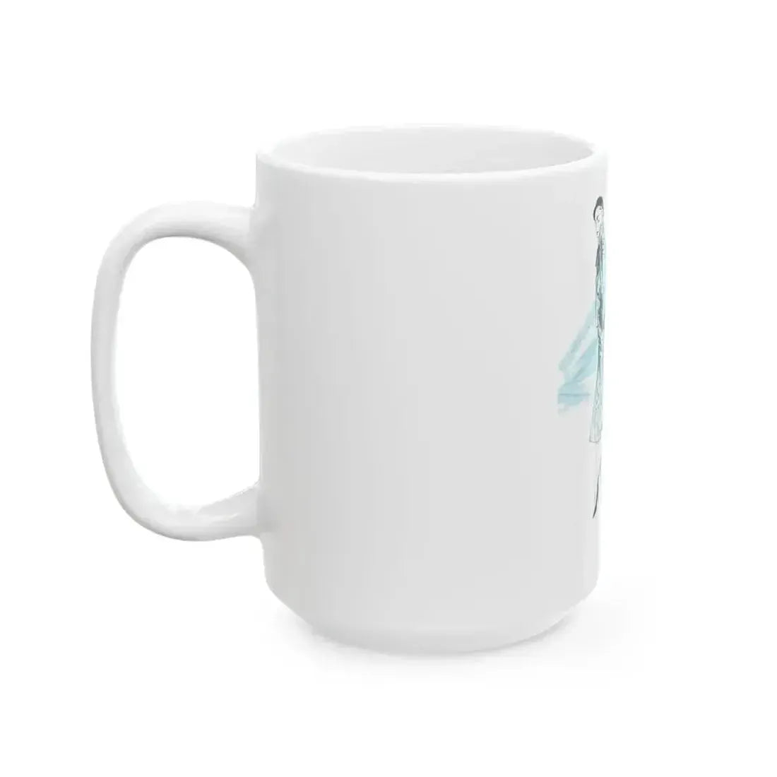 1950 fashion illustration from Woman's Journal - White Coffee Mug - Go Mug Yourself