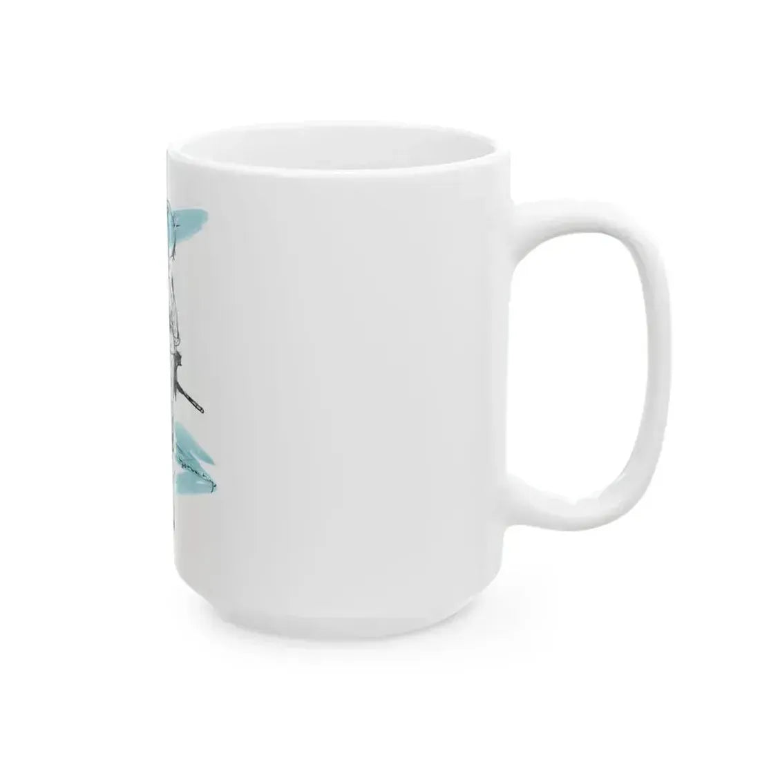 1950 fashion illustration from Woman's Journal - White Coffee Mug - Go Mug Yourself