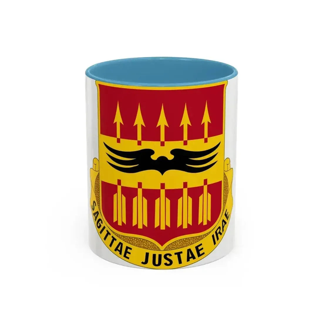 195th Antiaircraft Artillery Battalion (U.S. Army) Accent Coffee Mug 11oz Light Blue - Go Mug Yourself