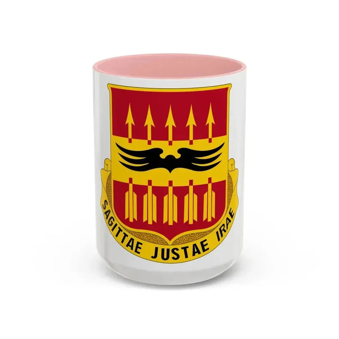 195th Antiaircraft Artillery Battalion (U.S. Army) Accent Coffee Mug 15oz Pink - Go Mug Yourself