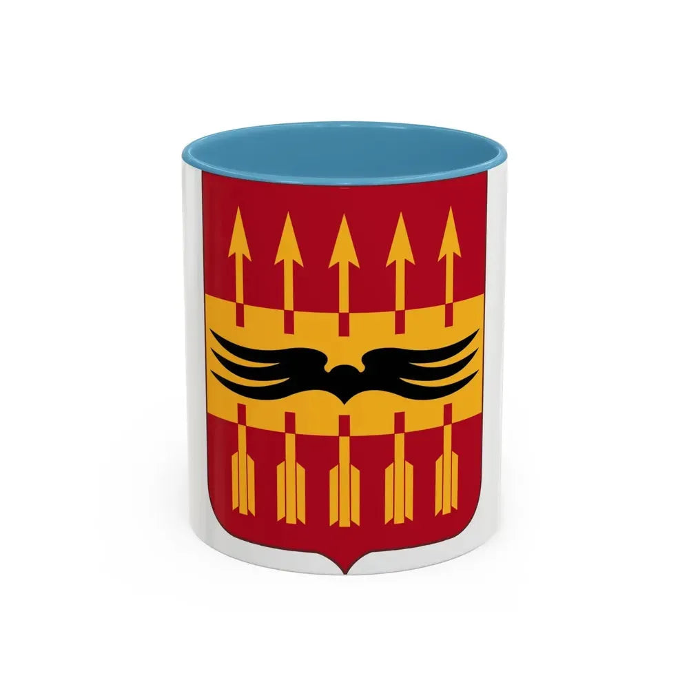 195th Antiaircraft Artillery Battalion v2 (U.S. Army) Accent Coffee Mug 11oz Light Blue - Go Mug Yourself