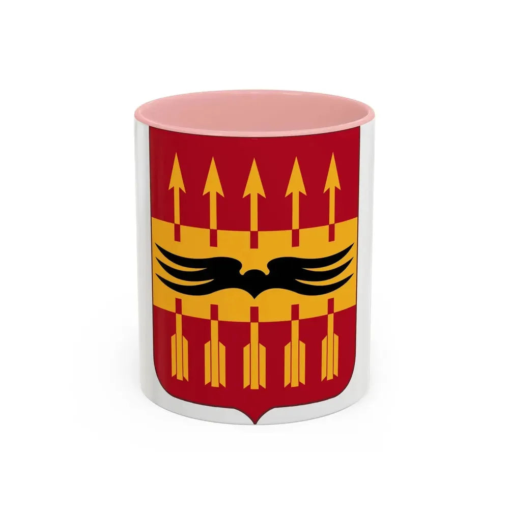 195th Antiaircraft Artillery Battalion v2 (U.S. Army) Accent Coffee Mug 11oz Pink - Go Mug Yourself
