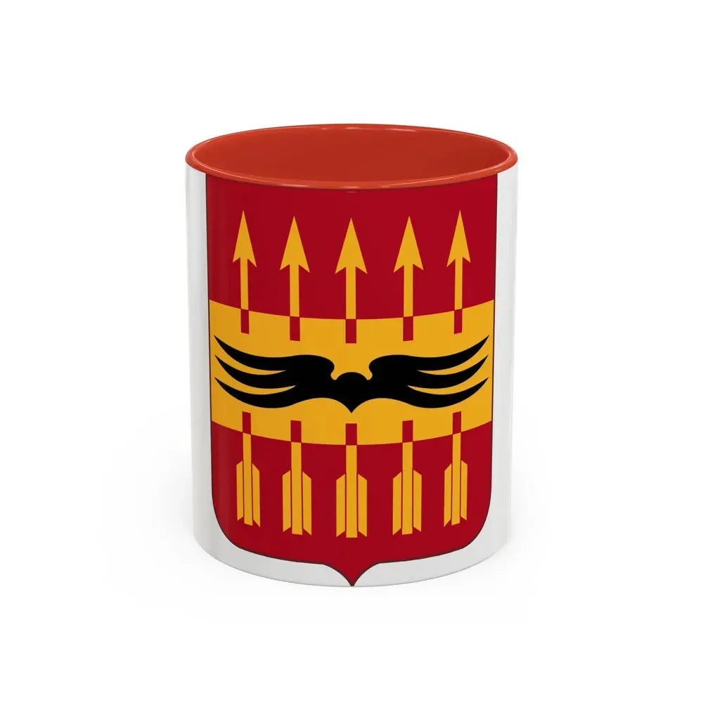 195th Antiaircraft Artillery Battalion v2 (U.S. Army) Accent Coffee Mug 11oz Red - Go Mug Yourself