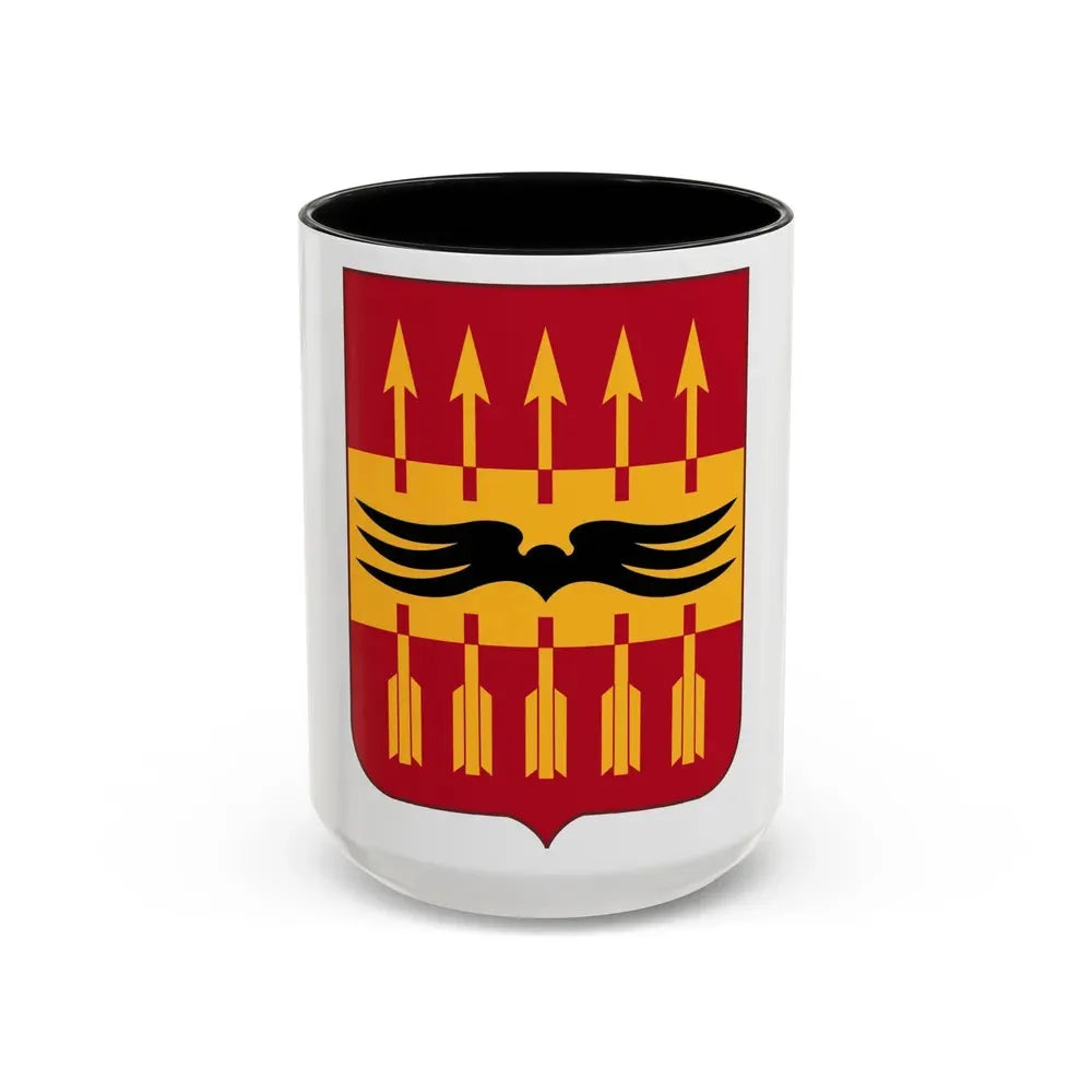 195th Antiaircraft Artillery Battalion v2 (U.S. Army) Accent Coffee Mug 15oz Black - Go Mug Yourself