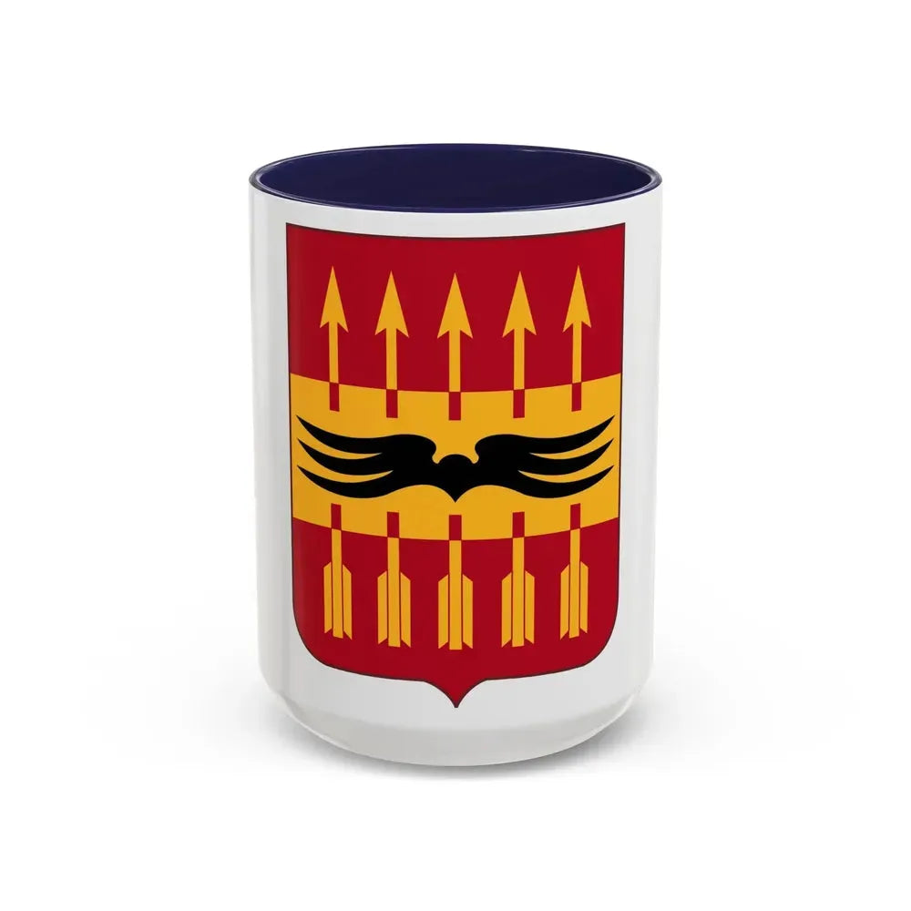 195th Antiaircraft Artillery Battalion v2 (U.S. Army) Accent Coffee Mug 15oz Navy - Go Mug Yourself