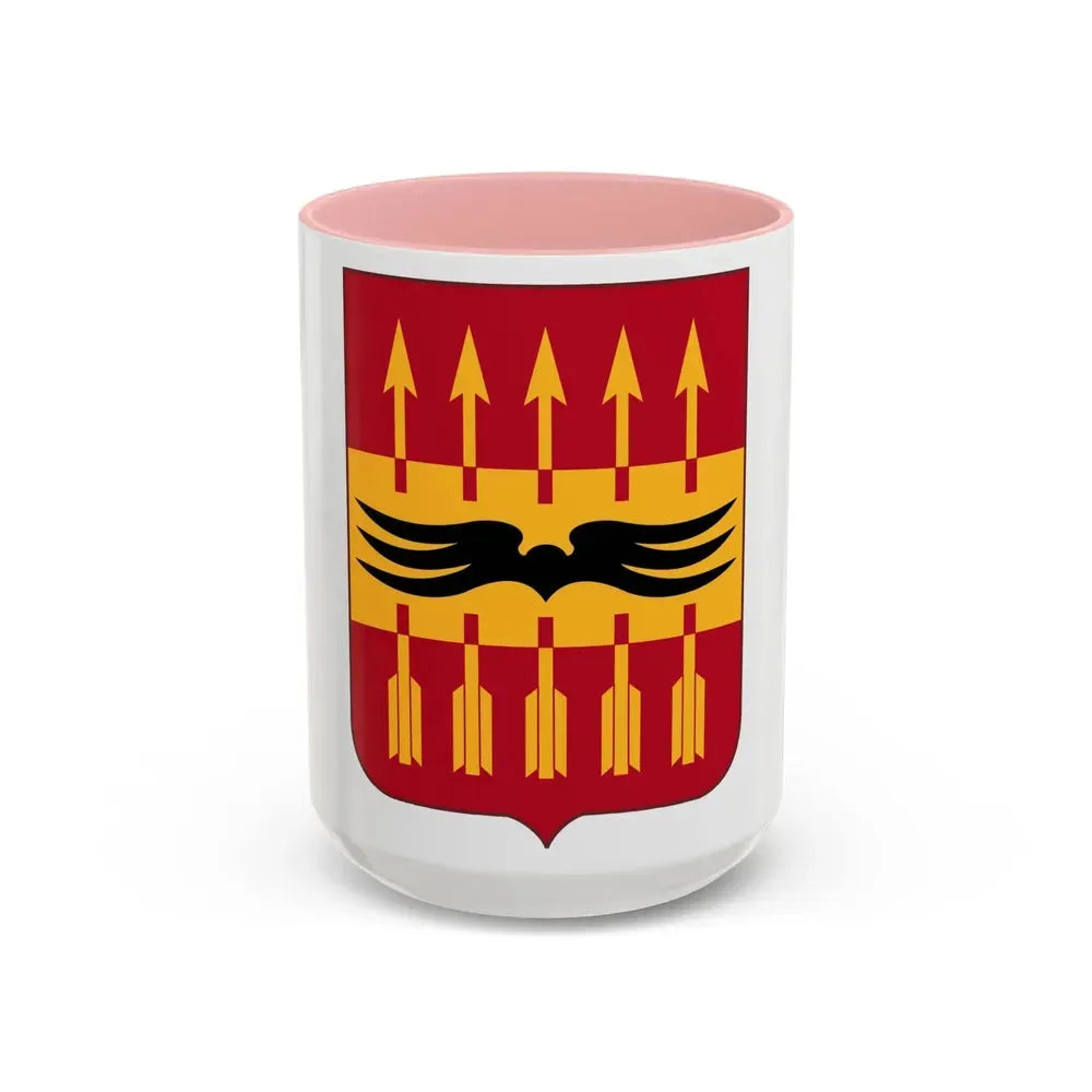 195th Antiaircraft Artillery Battalion v2 (U.S. Army) Accent Coffee Mug 15oz Pink - Go Mug Yourself