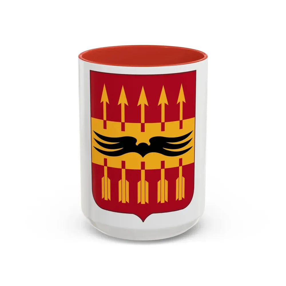 195th Antiaircraft Artillery Battalion v2 (U.S. Army) Accent Coffee Mug 15oz Red - Go Mug Yourself