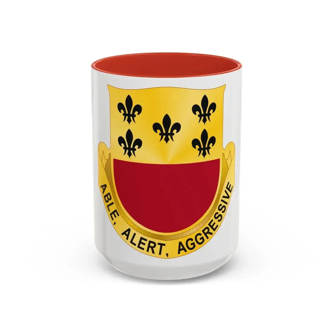 196 Armor Regiment (U.S. Army) Accent Coffee Mug 15oz Red - Go Mug Yourself