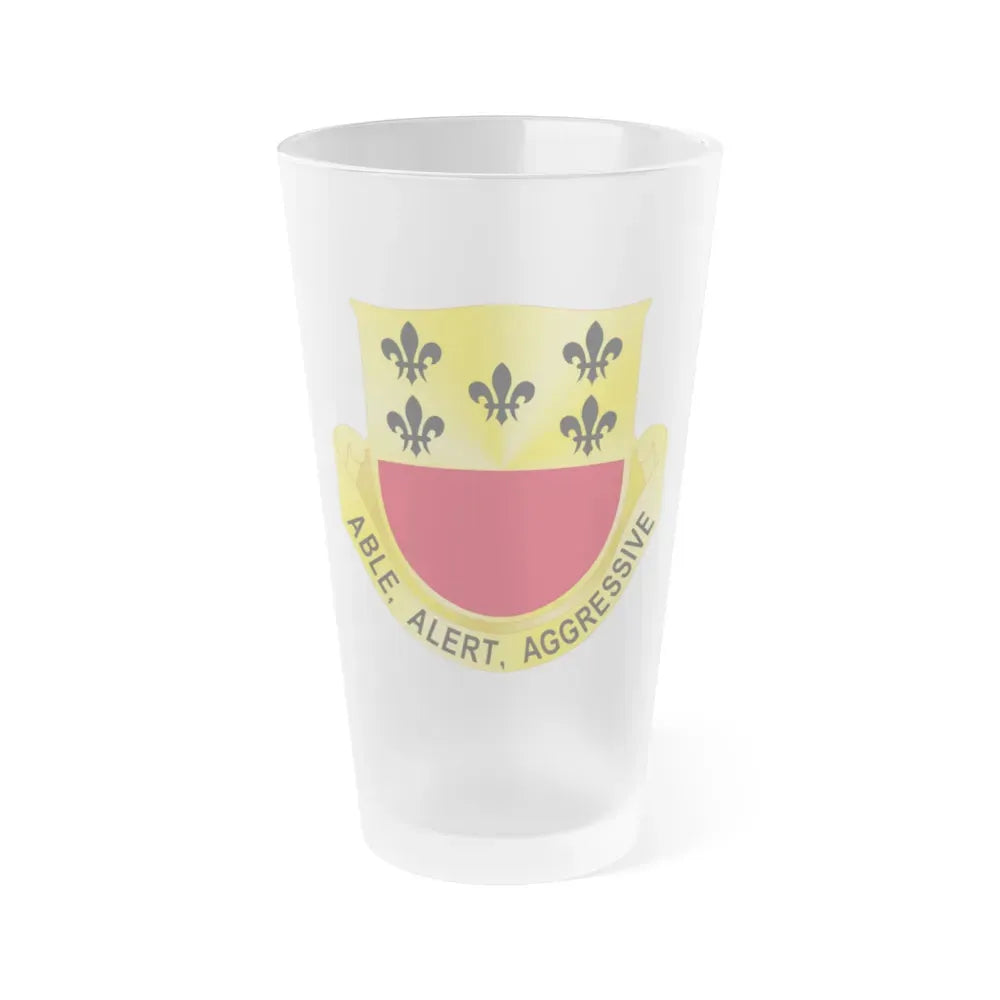 196 Armor Regiment (U.S. Army) Frosted Pint Glass 16oz Default Title - Go Mug Yourself