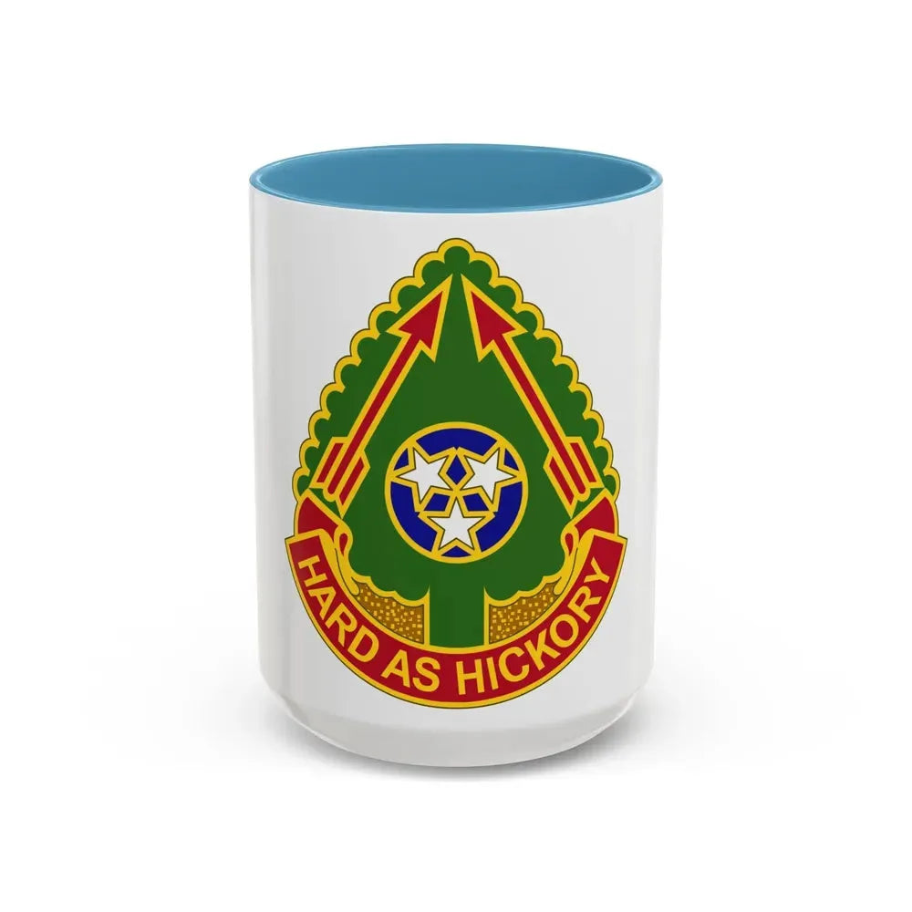 196 Field Artillery Brigade 2 (U.S. Army) Accent Coffee Mug 15oz Light Blue - Go Mug Yourself