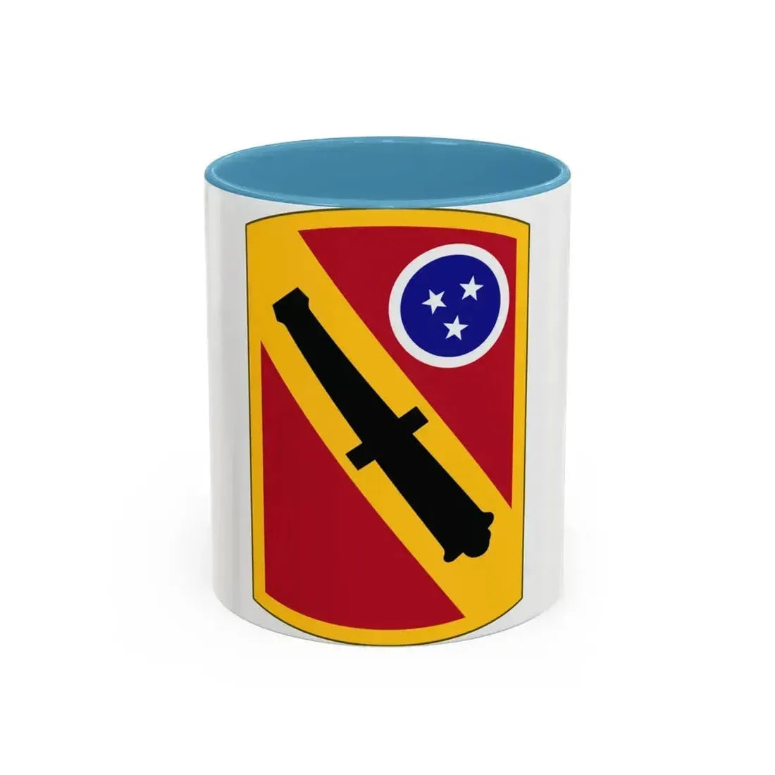 196 Field Artillery Brigade (U.S. Army) Accent Coffee Mug 11oz Light Blue - Go Mug Yourself