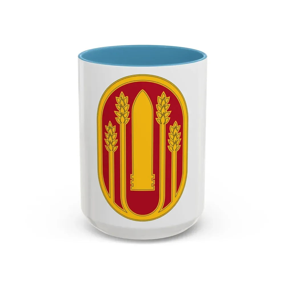 196 Maneuver Enhancement Brigade (U.S. Army) Accent Coffee Mug 15oz Light Blue - Go Mug Yourself