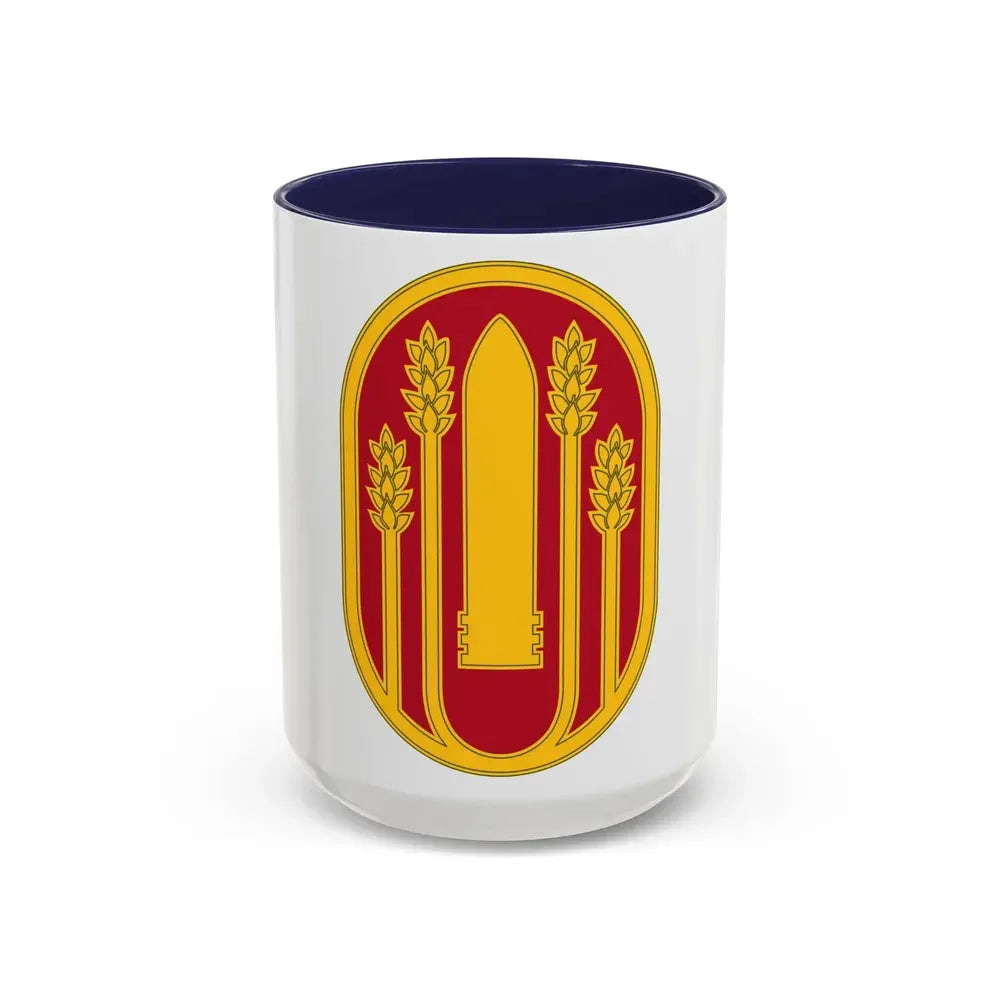 196 Maneuver Enhancement Brigade (U.S. Army) Accent Coffee Mug 15oz Navy - Go Mug Yourself