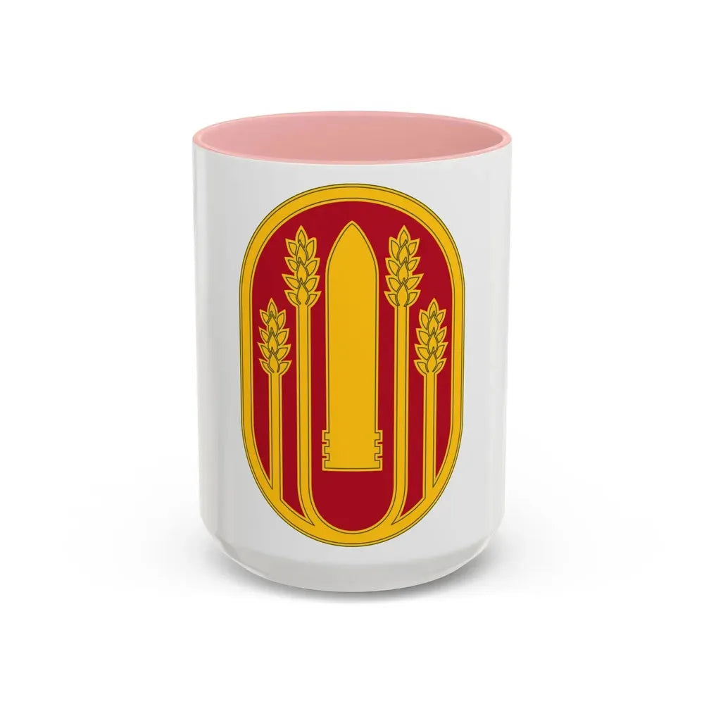 196 Maneuver Enhancement Brigade (U.S. Army) Accent Coffee Mug 15oz Pink - Go Mug Yourself