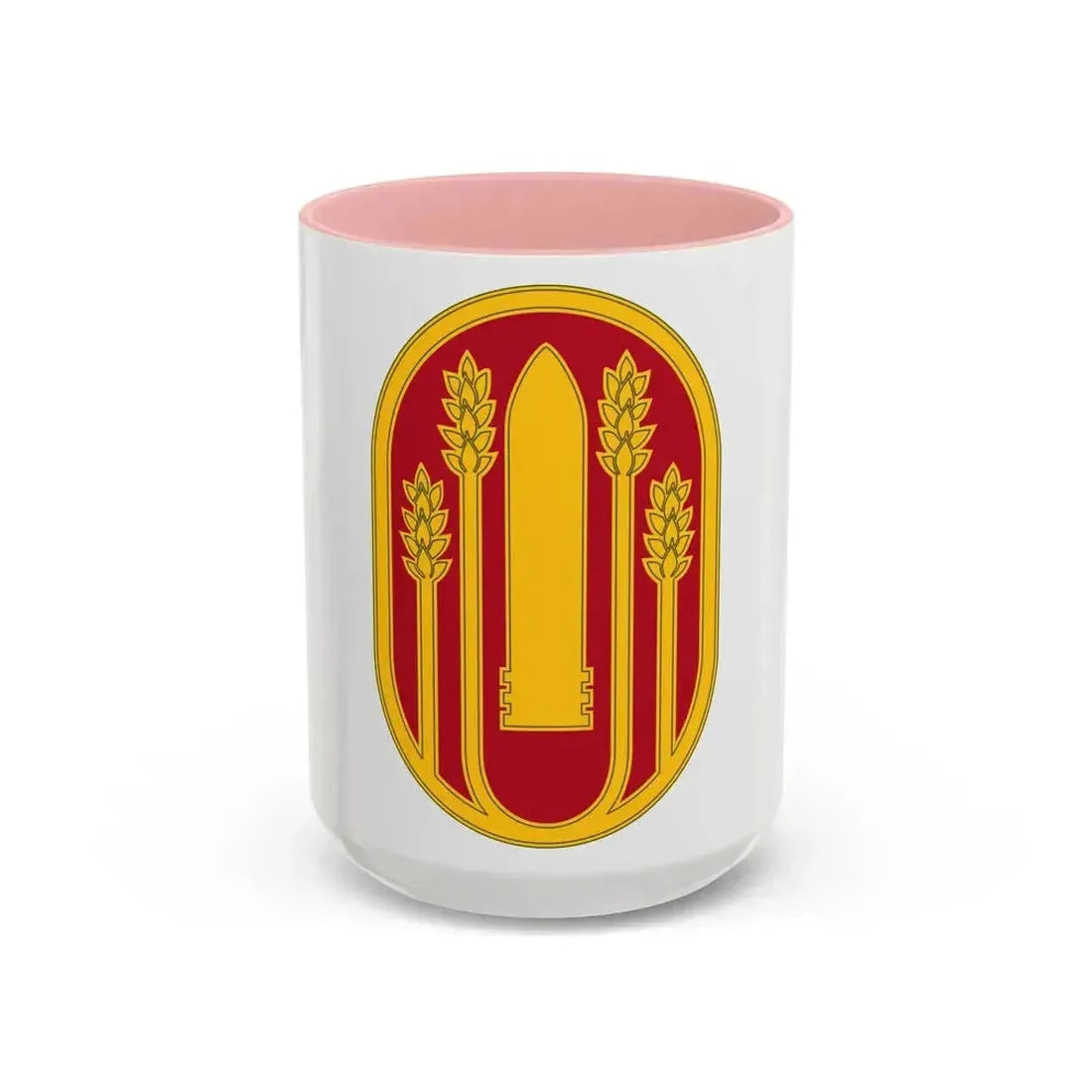 196 Maneuver Enhancement Brigade (U.S. Army) Accent Coffee Mug 15oz Pink - Go Mug Yourself
