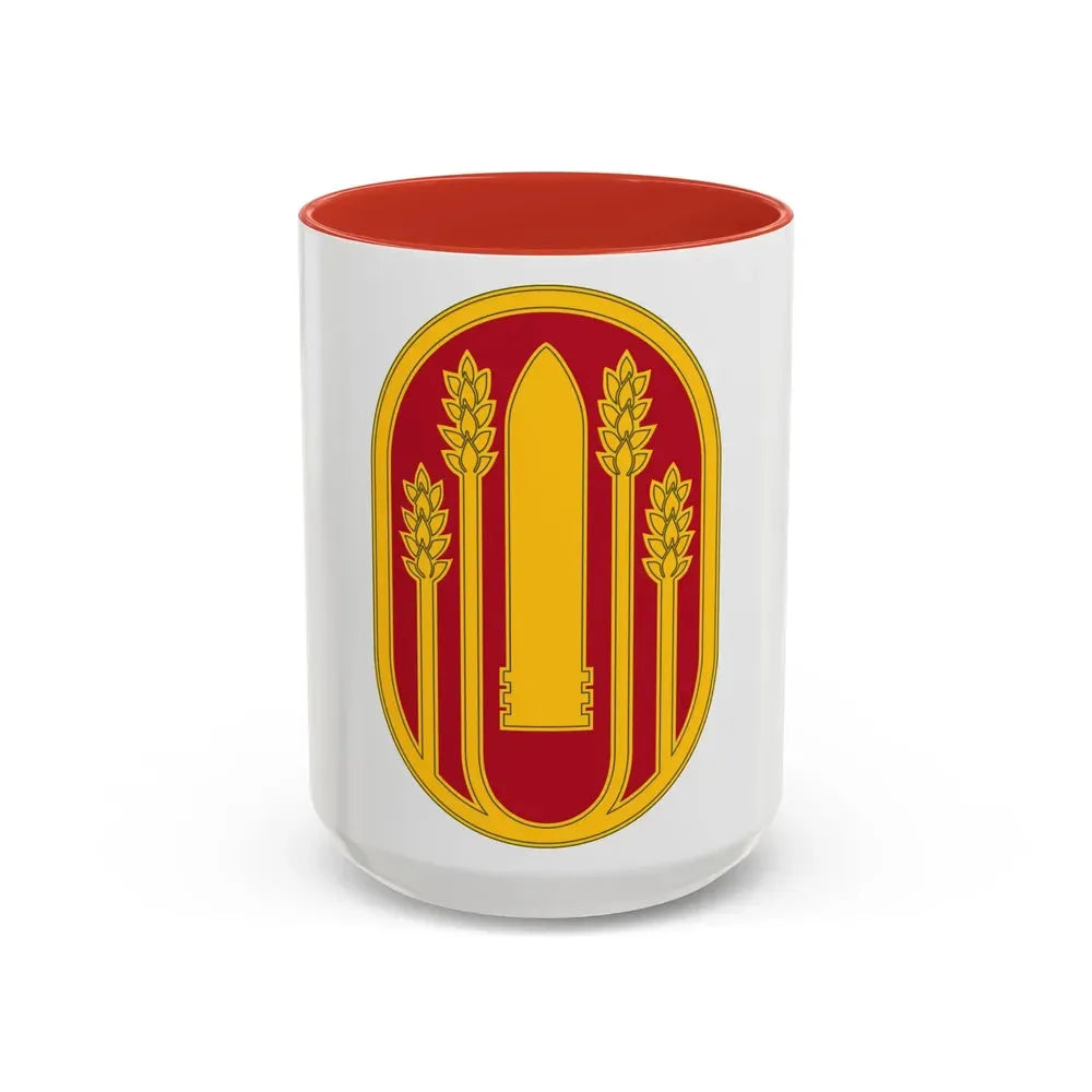 196 Maneuver Enhancement Brigade (U.S. Army) Accent Coffee Mug 15oz Red - Go Mug Yourself