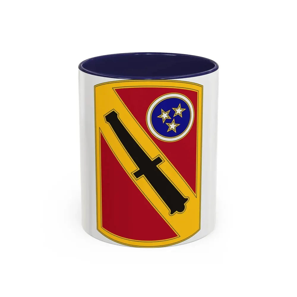 196th Field Artillery Brigade v3 (U.S. Army) Accent Coffee Mug 11oz Navy - Go Mug Yourself