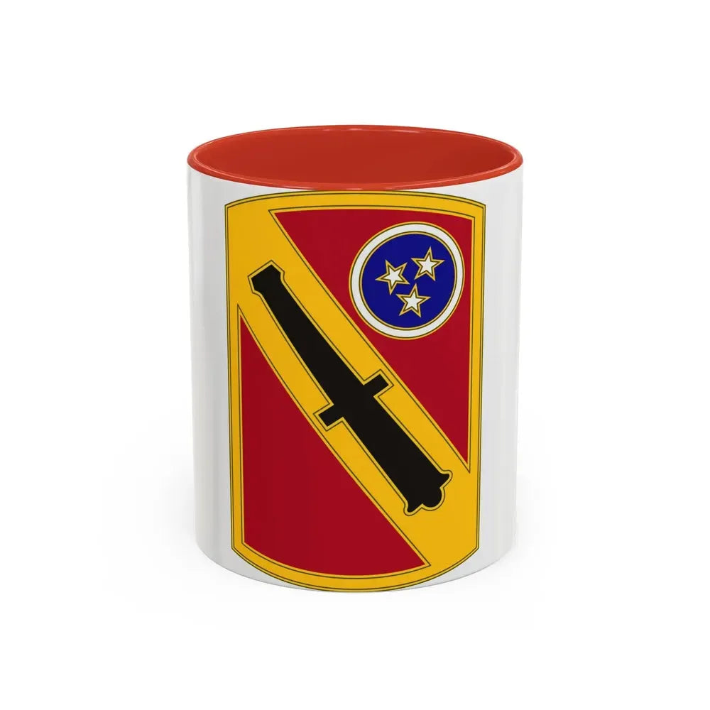 196th Field Artillery Brigade v3 (U.S. Army) Accent Coffee Mug 11oz Red - Go Mug Yourself