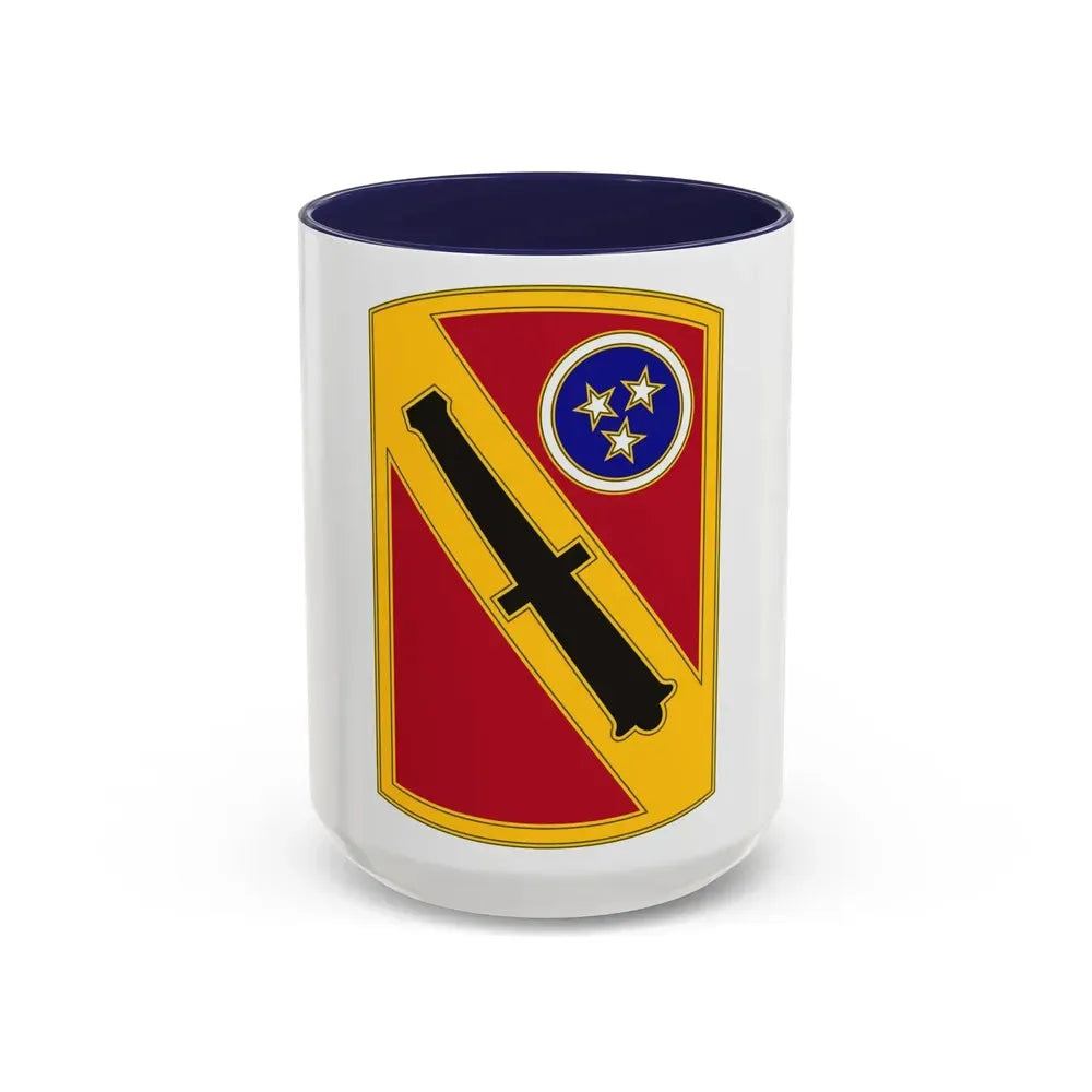 196th Field Artillery Brigade v3 (U.S. Army) Accent Coffee Mug 15oz Navy - Go Mug Yourself