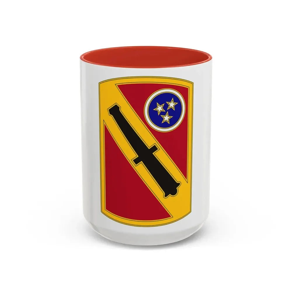 196th Field Artillery Brigade v3 (U.S. Army) Accent Coffee Mug 15oz Red - Go Mug Yourself