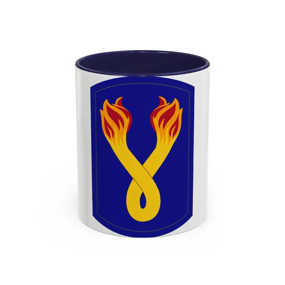 196TH INFANTRY BRIGADE 2 (U.S. Army) Accent Coffee Mug 11oz Navy - Go Mug Yourself