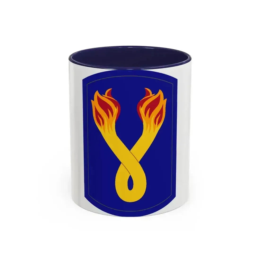196TH INFANTRY BRIGADE 2 (U.S. Army) Accent Coffee Mug 11oz Navy - Go Mug Yourself