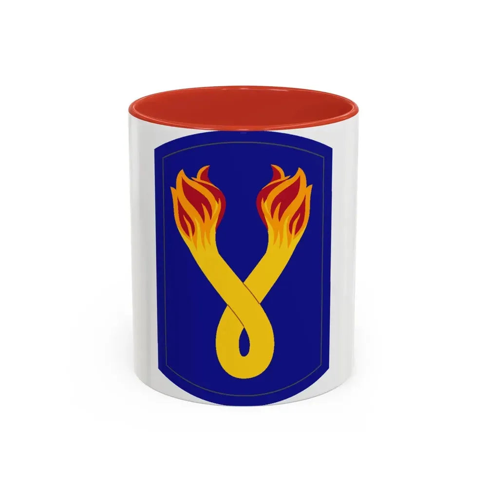 196TH INFANTRY BRIGADE 2 (U.S. Army) Accent Coffee Mug 11oz Red - Go Mug Yourself