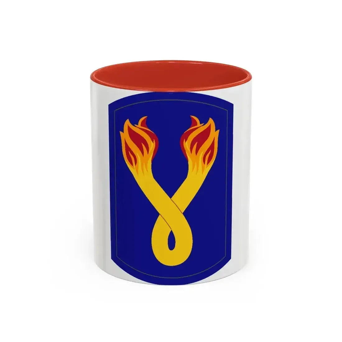 196TH INFANTRY BRIGADE 2 (U.S. Army) Accent Coffee Mug 11oz Red - Go Mug Yourself