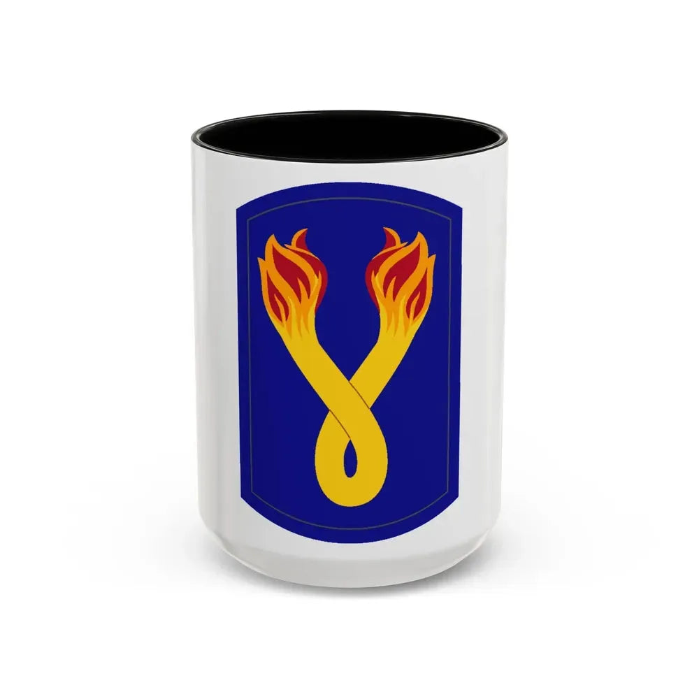196TH INFANTRY BRIGADE 2 (U.S. Army) Accent Coffee Mug 15oz Black - Go Mug Yourself