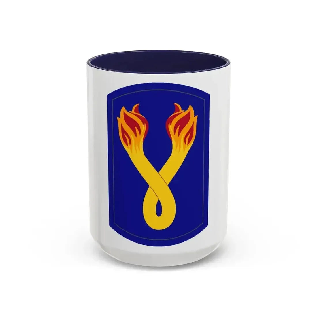 196TH INFANTRY BRIGADE 2 (U.S. Army) Accent Coffee Mug 15oz Navy - Go Mug Yourself