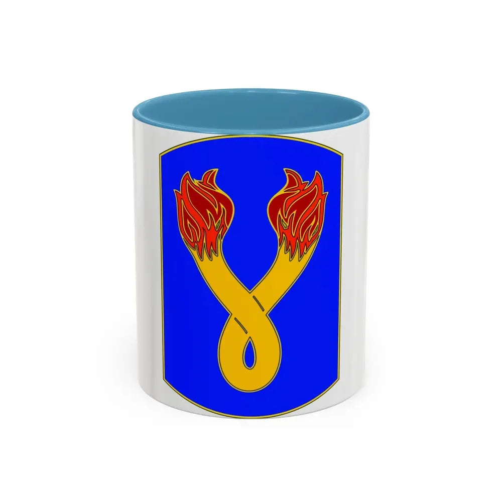 196TH INFANTRY BRIGADE (U.S. Army) Accent Coffee Mug 11oz Light Blue - Go Mug Yourself