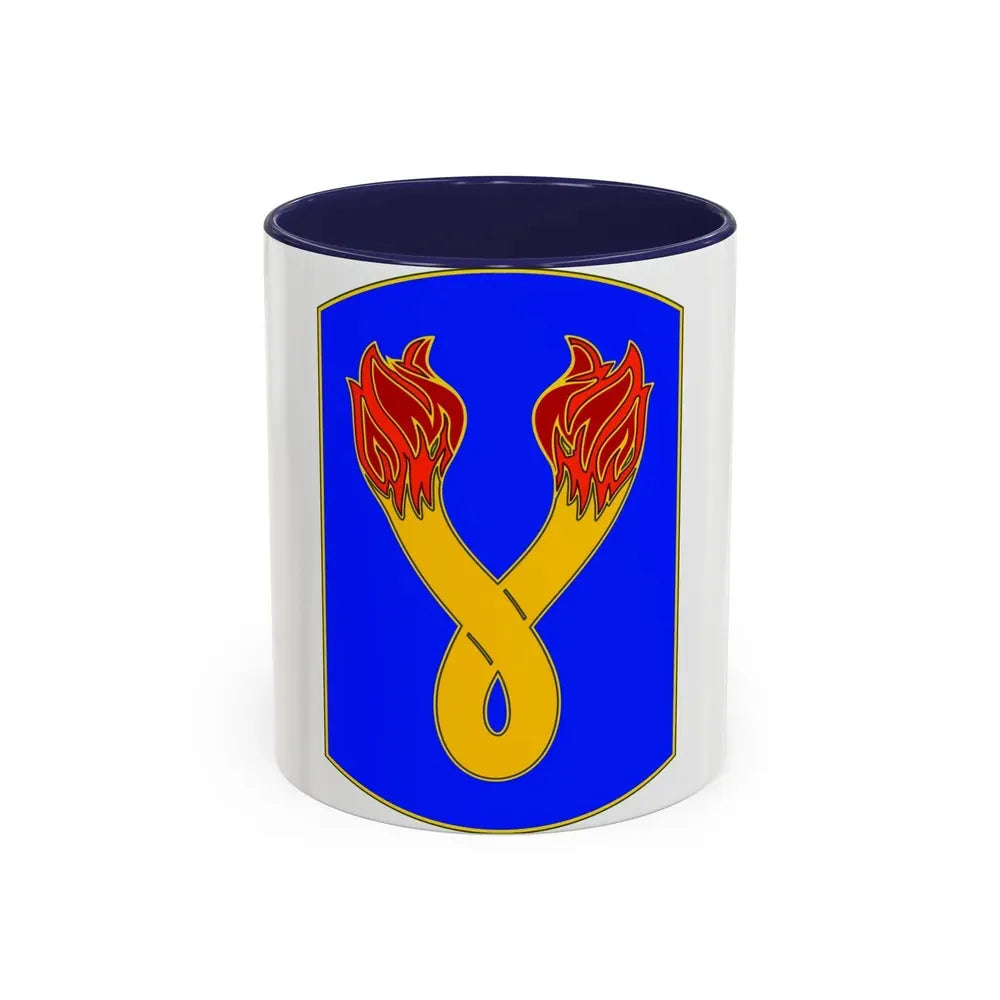 196TH INFANTRY BRIGADE (U.S. Army) Accent Coffee Mug 11oz Navy - Go Mug Yourself