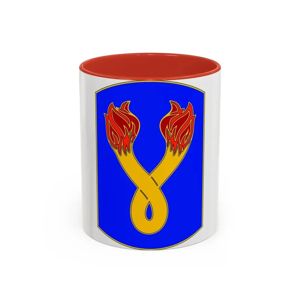 196TH INFANTRY BRIGADE (U.S. Army) Accent Coffee Mug 11oz Red - Go Mug Yourself