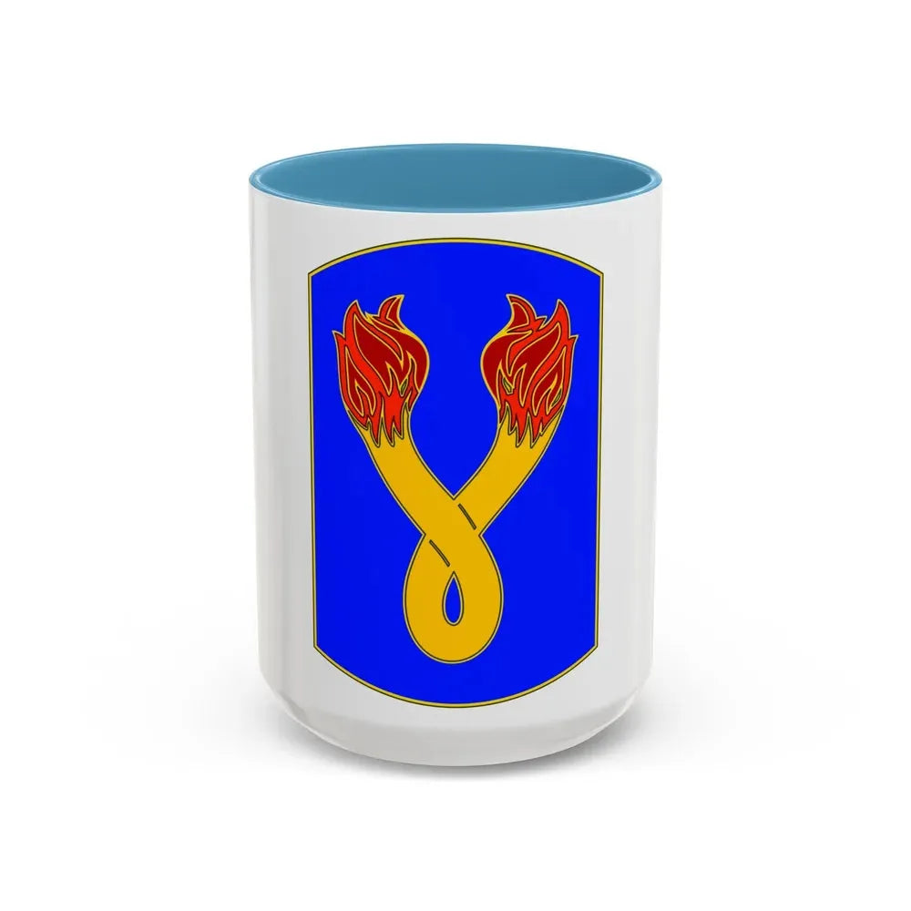 196TH INFANTRY BRIGADE (U.S. Army) Accent Coffee Mug 15oz Light Blue - Go Mug Yourself