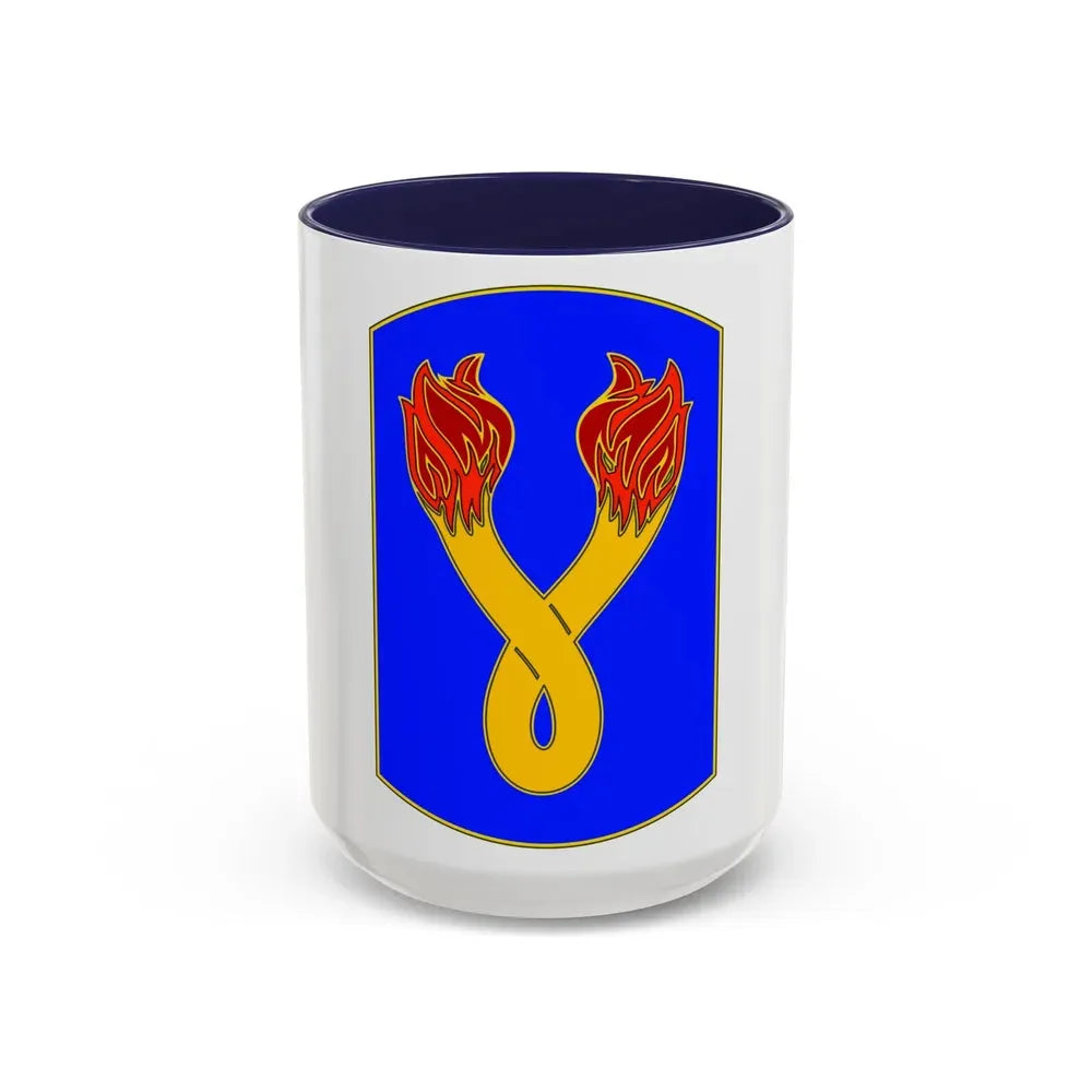 196TH INFANTRY BRIGADE (U.S. Army) Accent Coffee Mug 15oz Navy - Go Mug Yourself