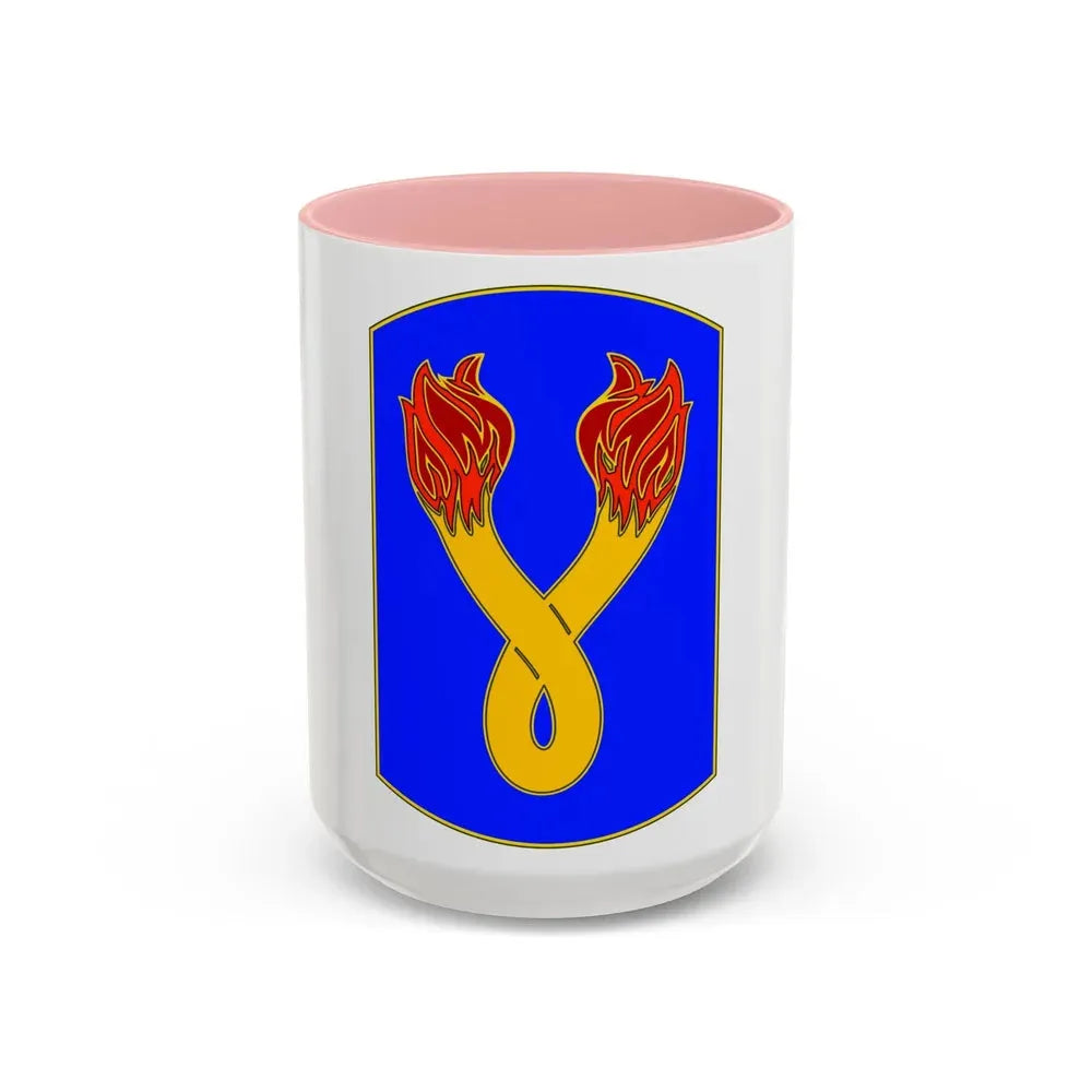 196TH INFANTRY BRIGADE (U.S. Army) Accent Coffee Mug 15oz Pink - Go Mug Yourself