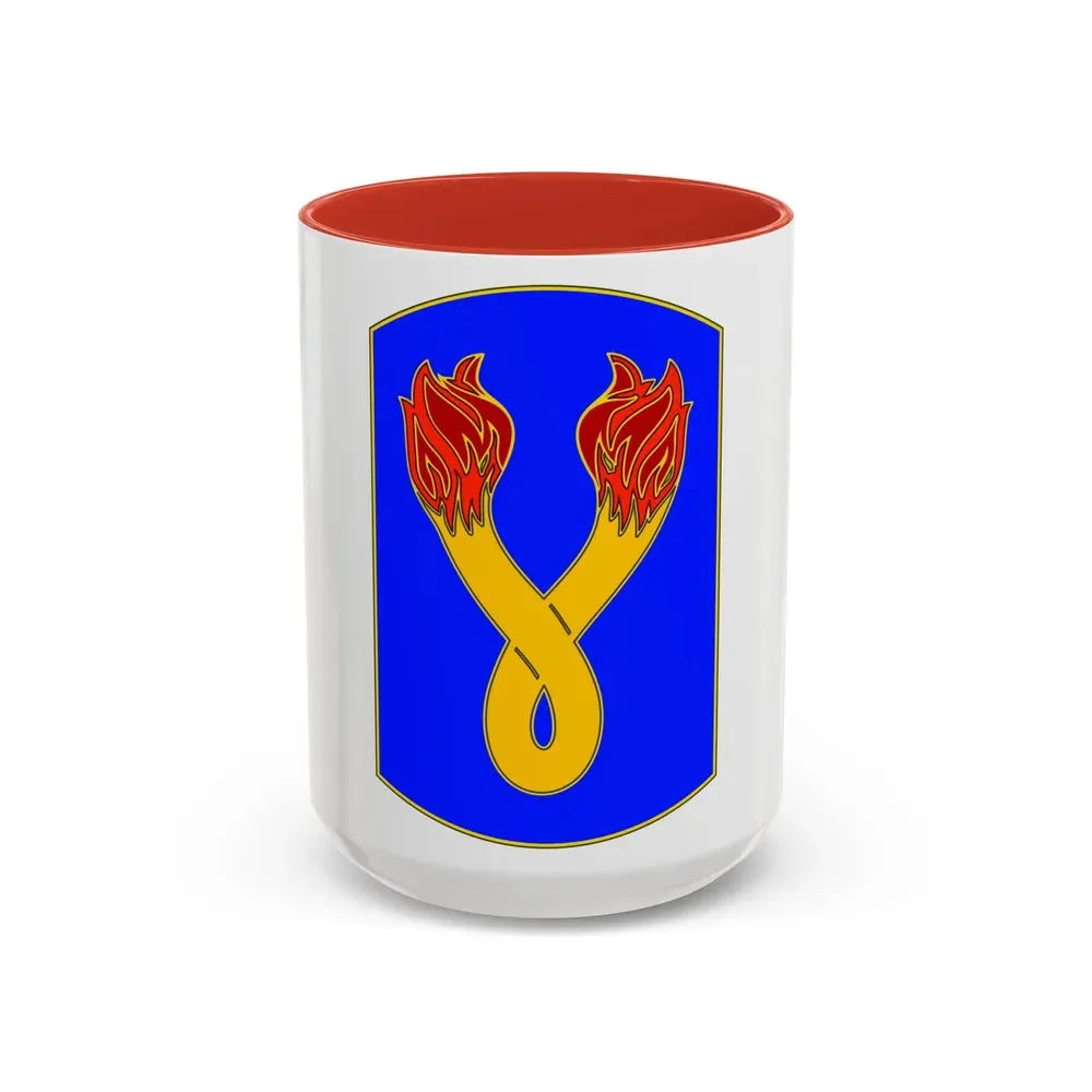 196TH INFANTRY BRIGADE (U.S. Army) Accent Coffee Mug 15oz Red - Go Mug Yourself