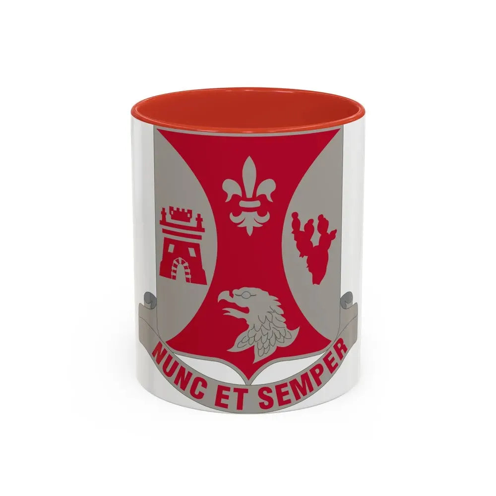 196th Infantry Regiment (U.S. Army) Accent Coffee Mug 11oz Red - Go Mug Yourself